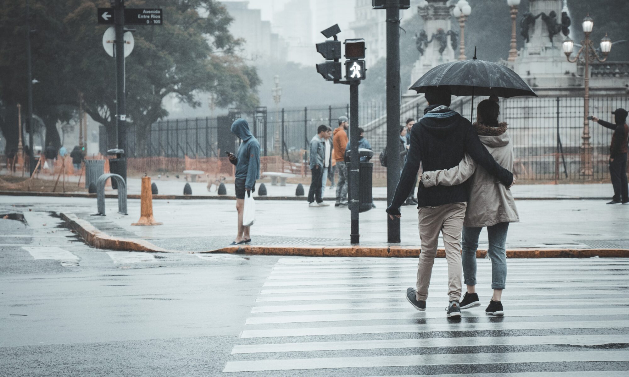 Regen in der Stadt